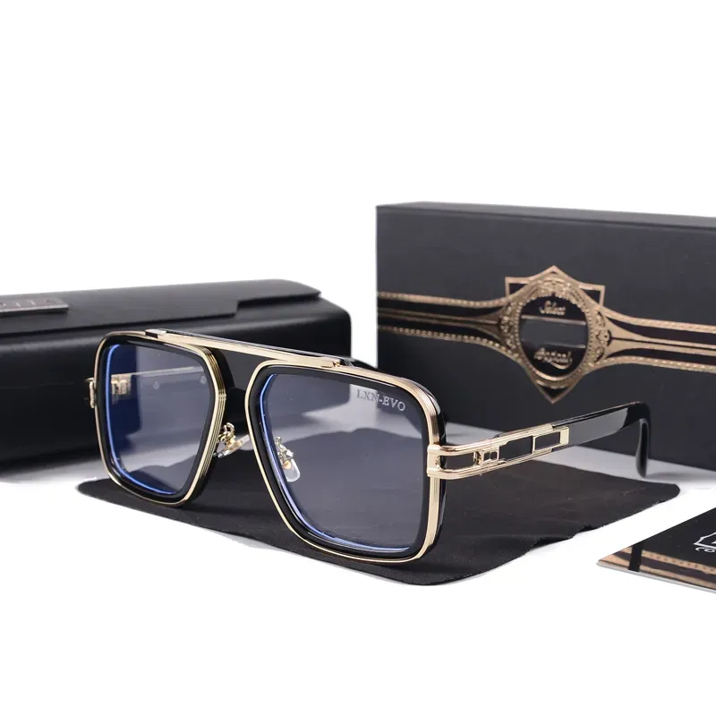 2024 Men Vintage Pilot Sunglasses Square Womens Sun Glasses Fashion