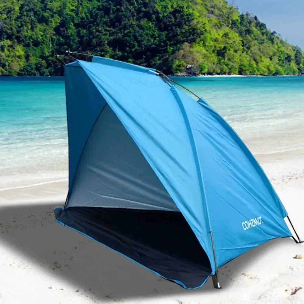 Schutzhütten Tomshoo Outdoor Sunchade Zelt für Camping im Freien Camping Fischerei Picknick Beach Park Langleichter leichter Belüftung mit Tragetasche