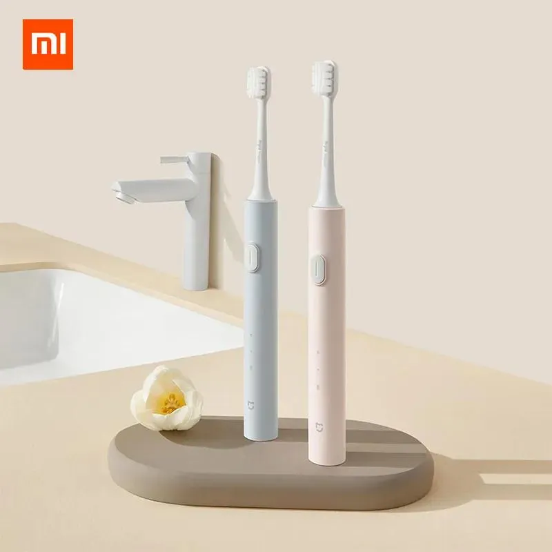 فرشاة الأسنان Xiaomi Mijia T200 T200C Sonic Electric Frush Teathing Thating That Ultrasonic Varrating Smart Tooth Brackes IPX7 مقاوم للماء