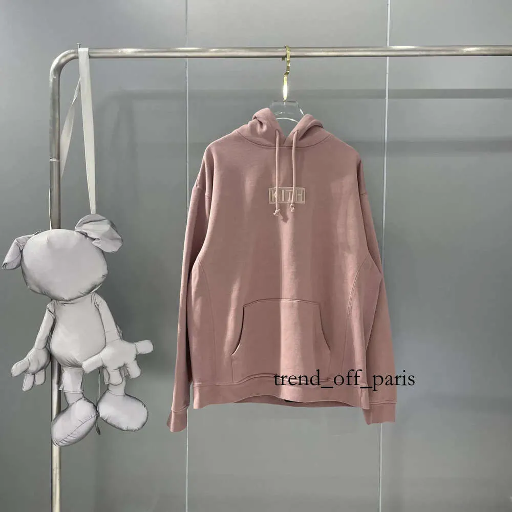 Kith sweat-swetshirts automne coton hiver kith chasqueurs à capuche lâches lettres brodées à capuche kith nagw 775 826