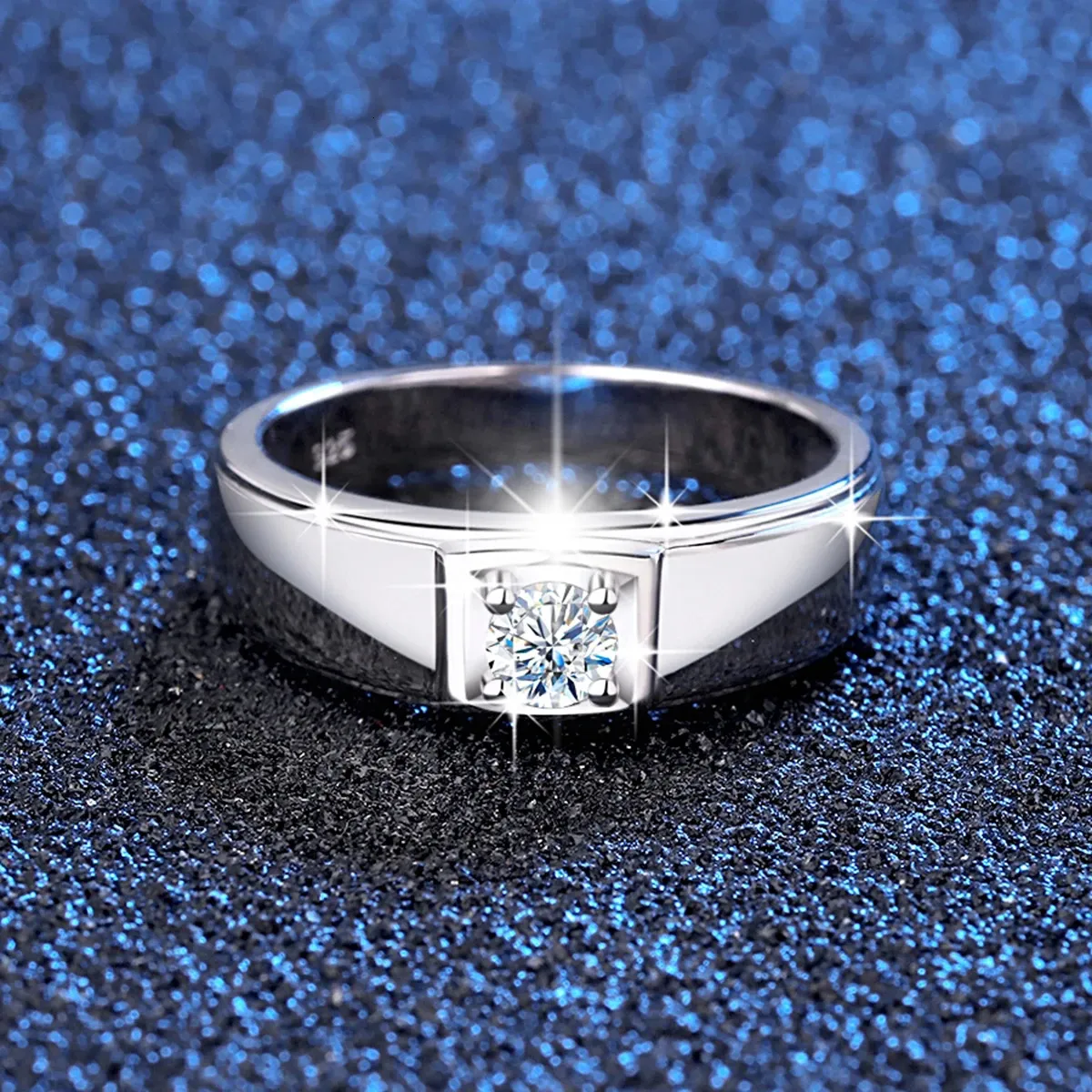 Genuine Promise Wedding Rings For Men Half Eternity And Grade Zircon  Jewelries | eBay