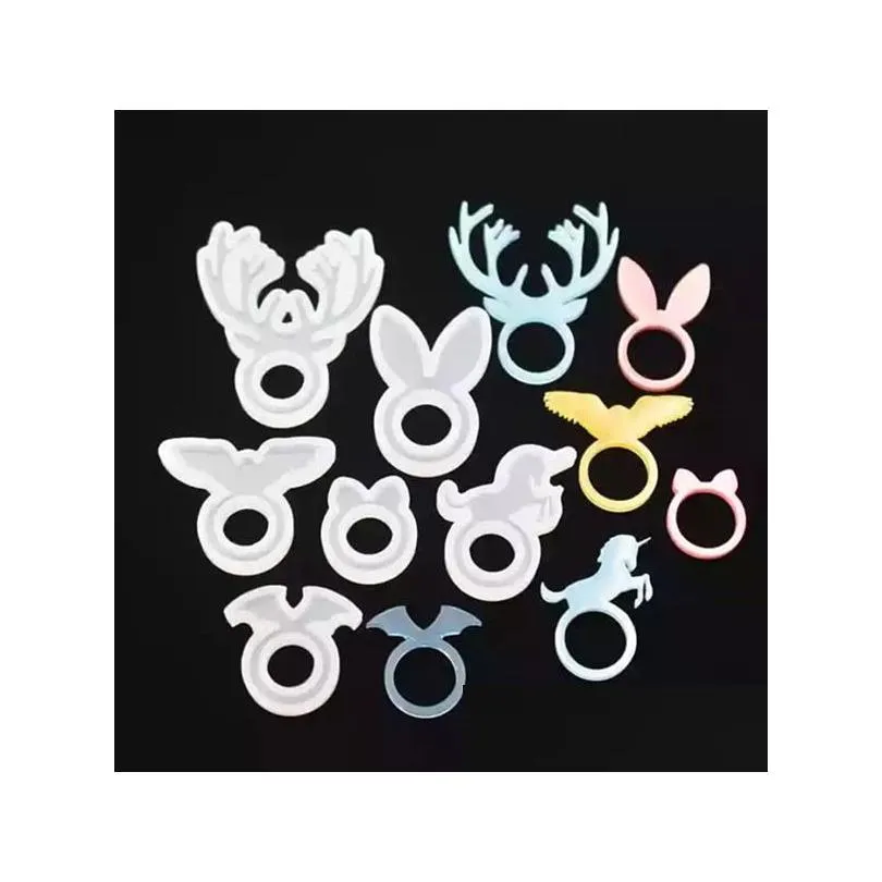 Mögel Sile Ring Mod Animal Rings Mold Deer Rabbit Ear Cat