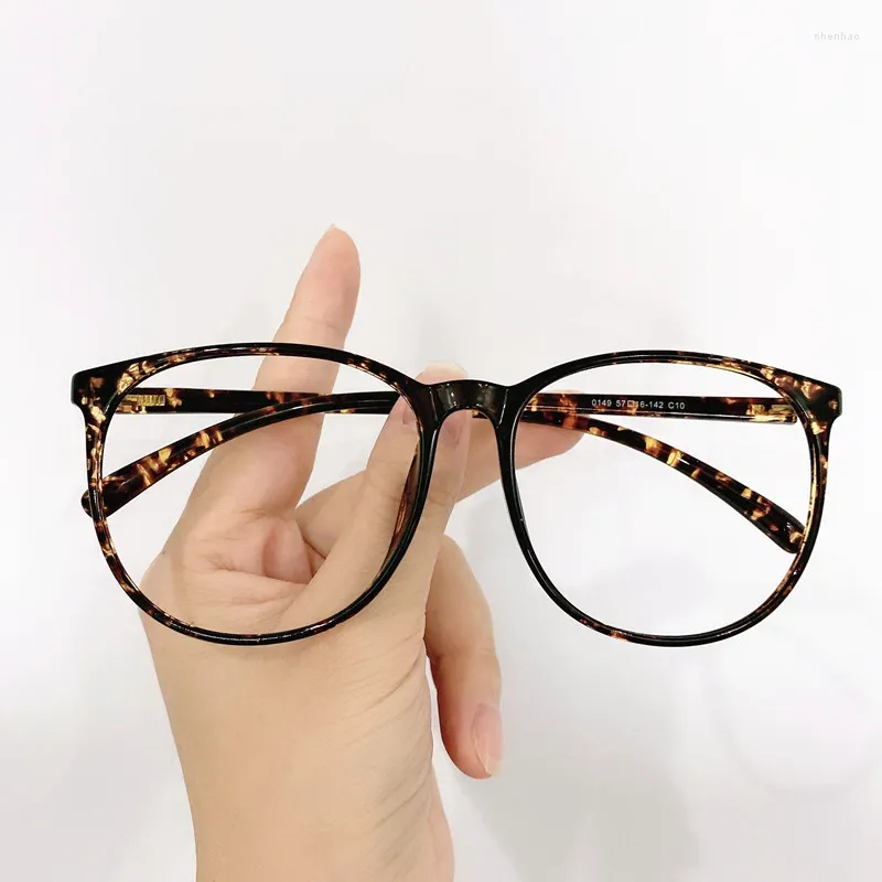 Sonnenbrillenrahmen Übergroße Brillen Damen Herren Transparente runde Brillengestelle Modebrillen Steampunk Vintage Brille Klare Linse