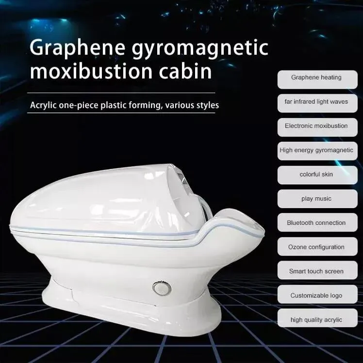 Directly effective Oxygen Negative Ions Graphene Slimming Capsule Infrared Ozone Hydrogen detox weight loss whitening Sauna Capsule beauty machine