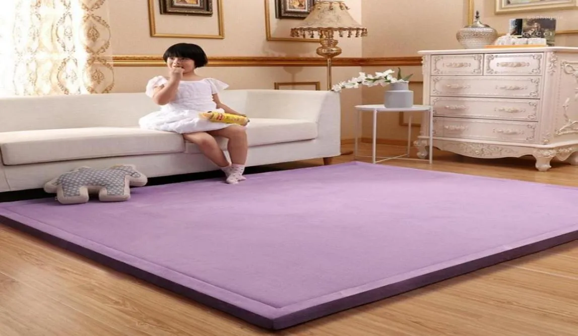 Spesso tappeto da letto in velluto per vello da 3 cm di velluto da 3 cm Baby addensato bambino arrampicato di tatami giapponese di tatami di grandi dimensioni Mattess6642463