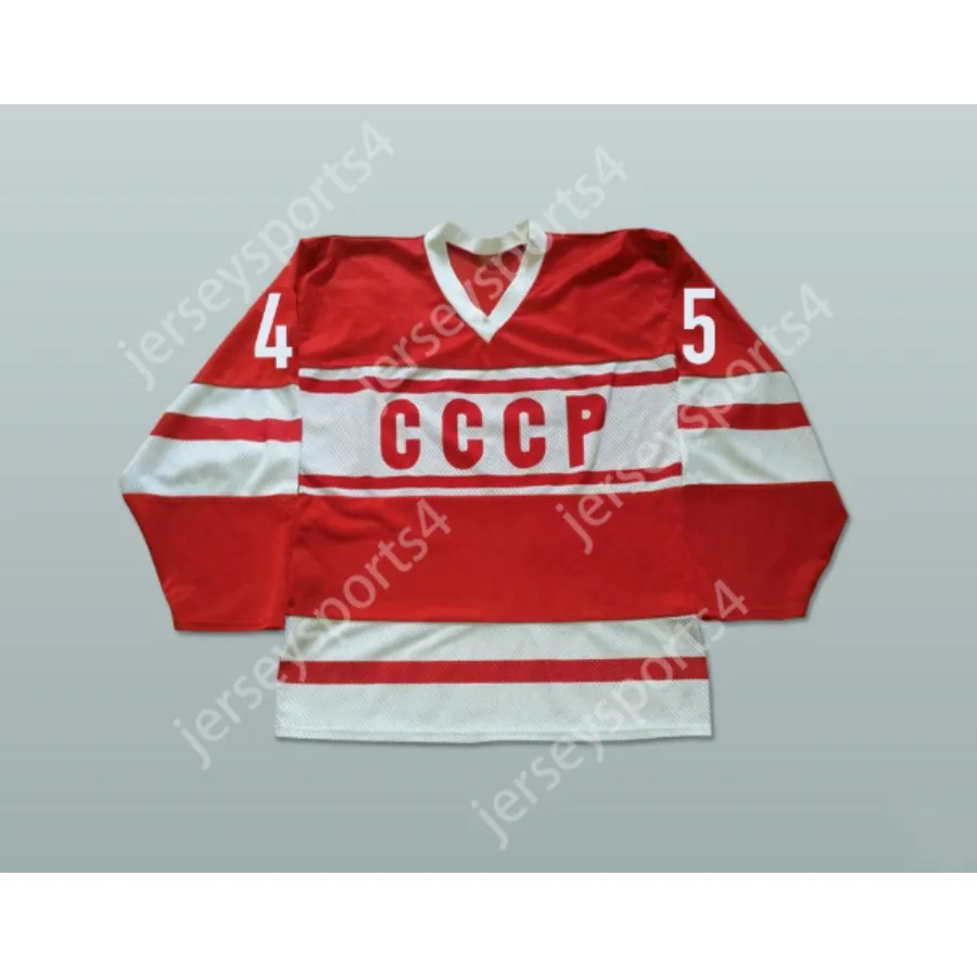 CCCP personalizzato Russia Donald Trump 45 Hockey Jersey Fake News Nuovi migliori cuciture S-M-L-XL-XXL-3XL-3XL-4XL-5XL-6XL