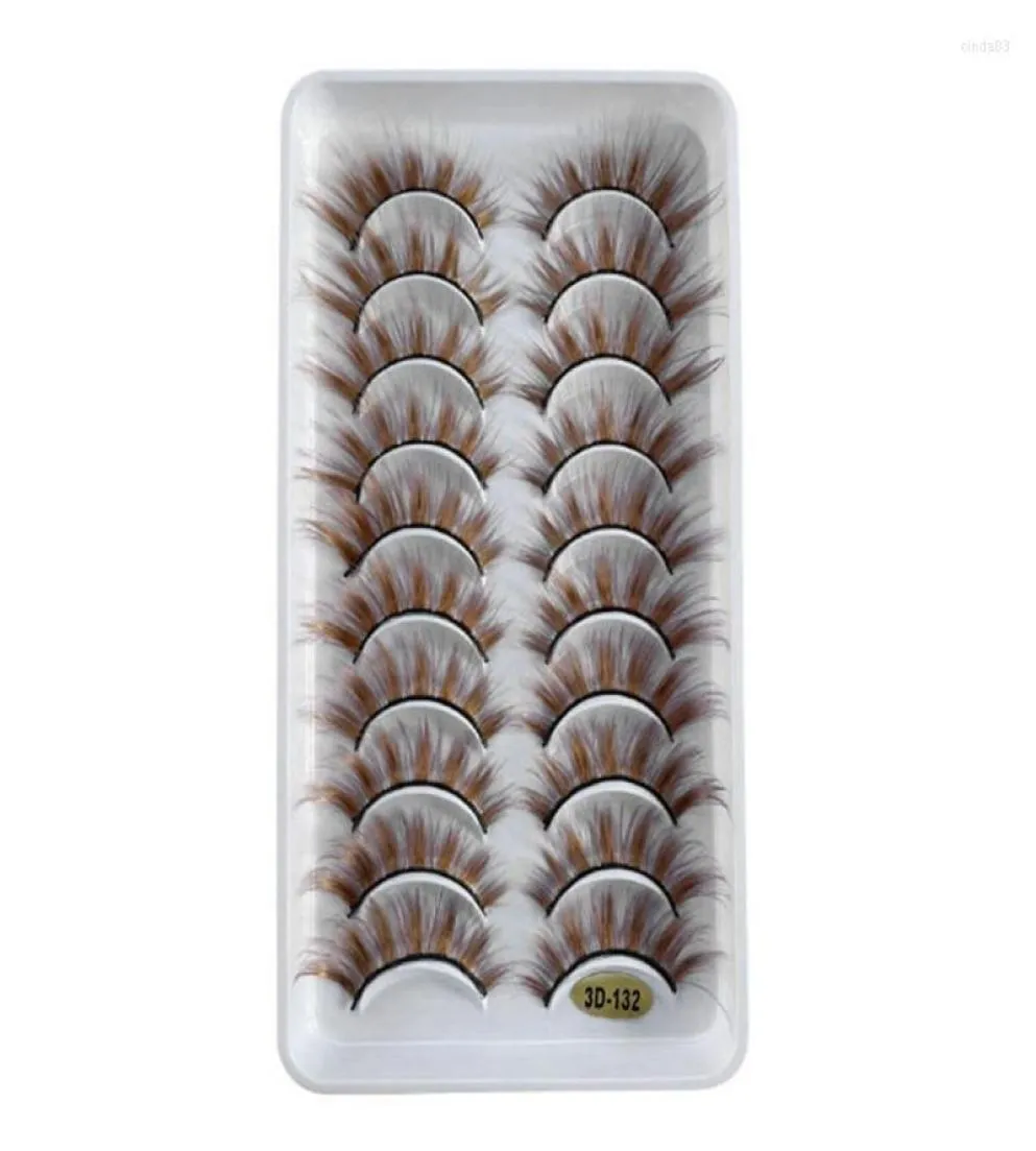 False Eyelashes Eye Makeup Tools Mink Lashes Fluffy Wispy Brown Fake Natural Look6544090