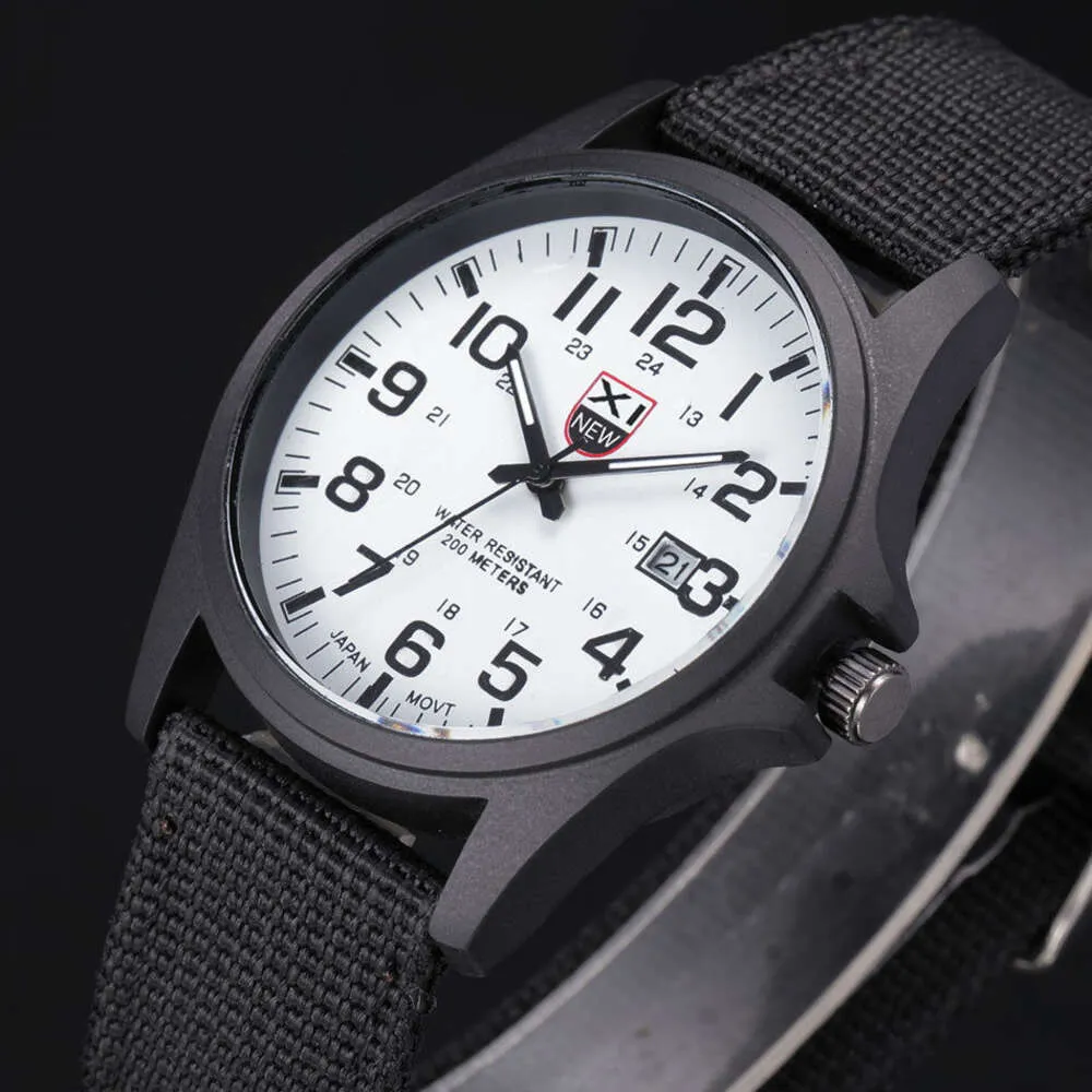 New Student Nylon Band Trend High School Boys Minimalist Calendar Sports Personalized Versatile Quartz Watch