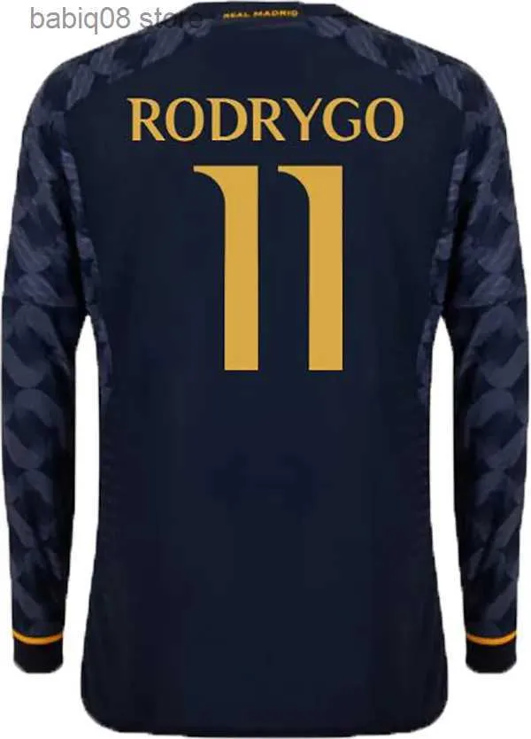 Tees uzun kollu oyuncu hayranları arda guler futbol formaları Bellingham Real Madrids 21 2023 2024 Valverde Alaba Vini Jr Camavinga Tchouameni Kroos Modric Football Fu