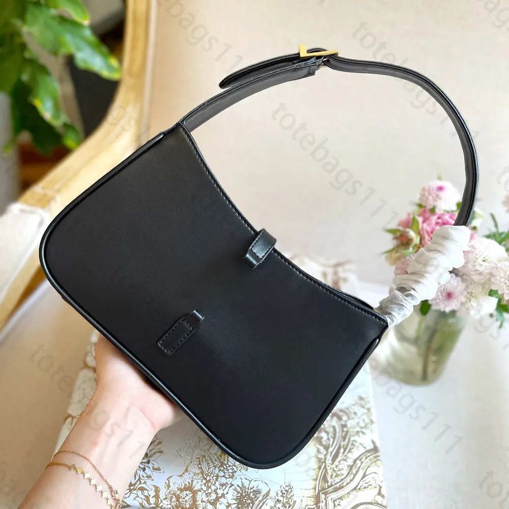 luxury designer crossbody bags black clutch underarm bag women's genuine leather travel wallet classic shoulder bags women gym saddle hobo basket handbag with box