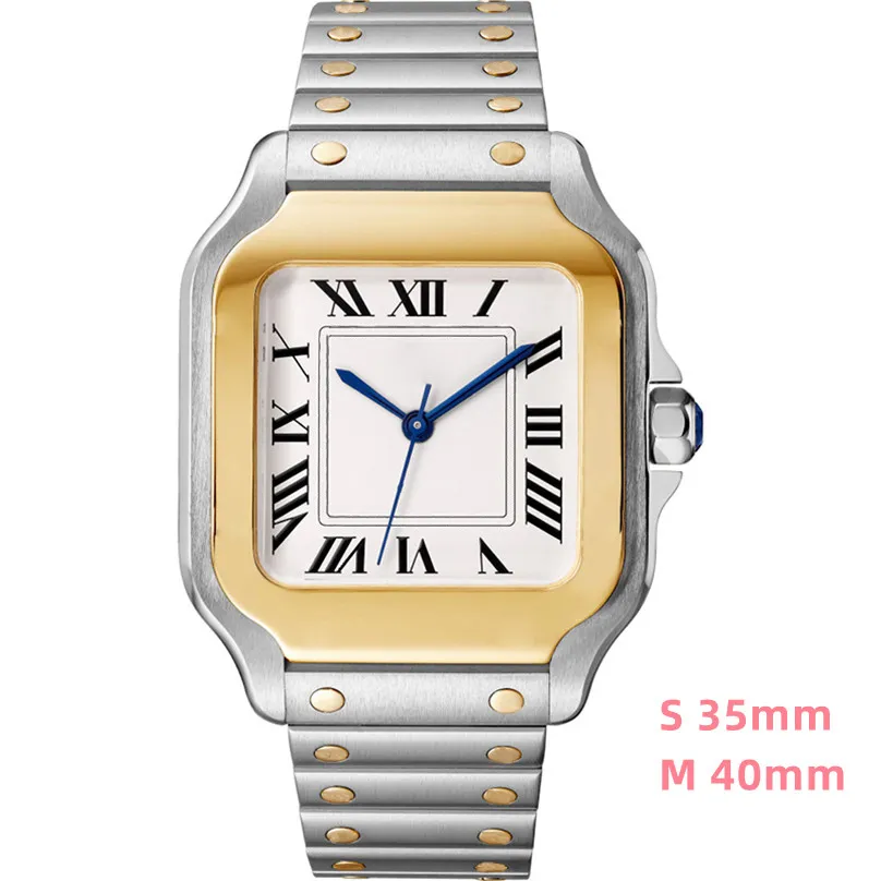 Mode luxe horloge voor dames- en herenhorloges Roestvrij staal waterdicht saffierglas super lichtgevend horloge 01