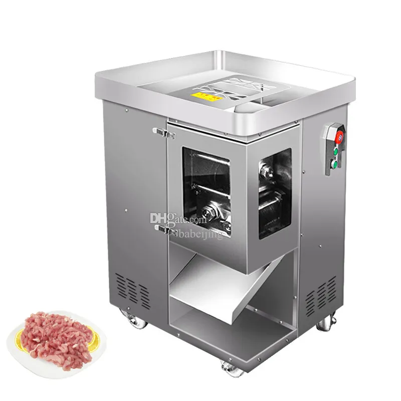 Fleischschneidemaschine kommerzielle vertikale Fleischschneiderschneider elektrische Gemüseschneiderschneide und Zerkleinerungsmaschine 2200W