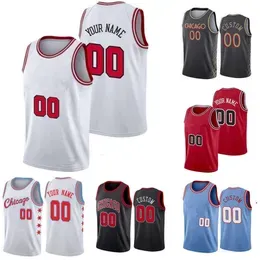 2023 ''Bulls''Custom Mens Womens Youth Goran 7 Dragic Andre 3 Drummond Alex 6 Caruso Patrick 44 Williams Ayo 12 Dosunmu Basketball Jerseys