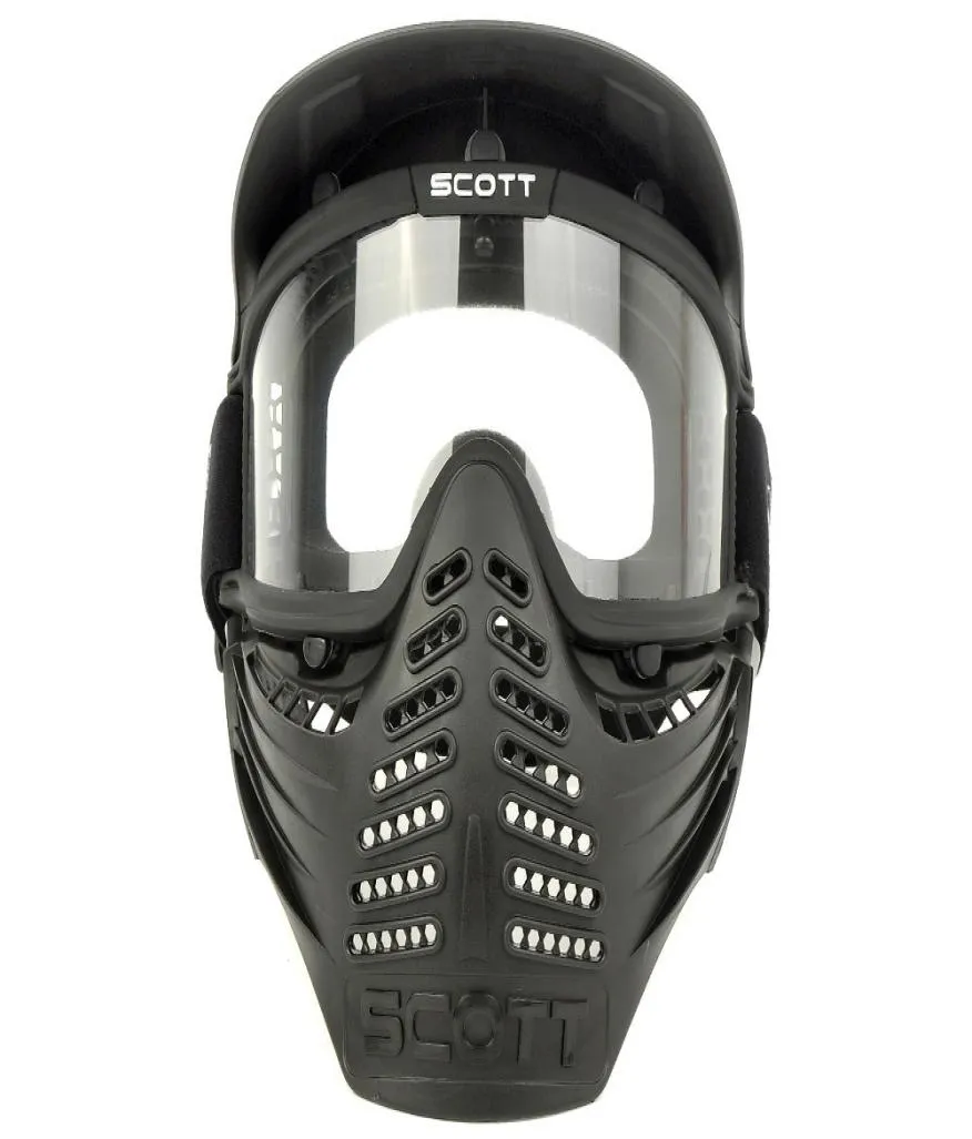 Dwu warstwowa soczewki sportowe Airsoft Paintball CS Anty Fog Bulletproof Goggle Full Face Mask Visor1893224