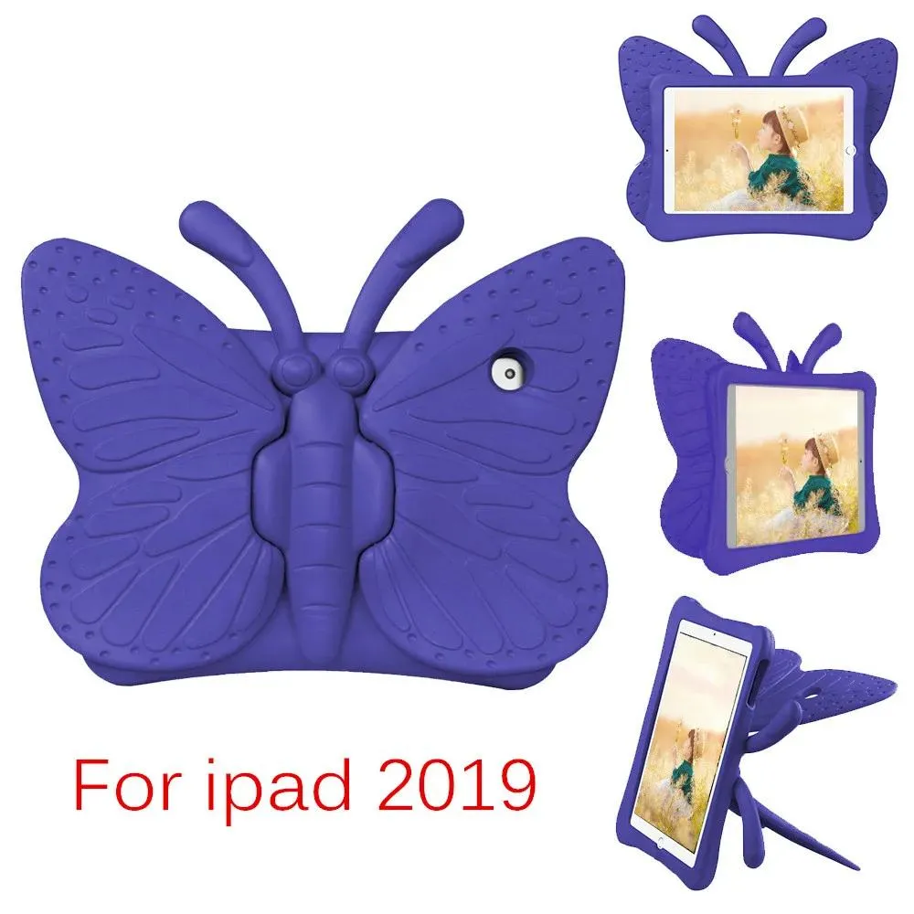 Sacos borboleta eva suporte crianças caso de espuma para apple ipad mini 4 2018 2019 9.7 10.2 capa à prova de choque tablet caso
