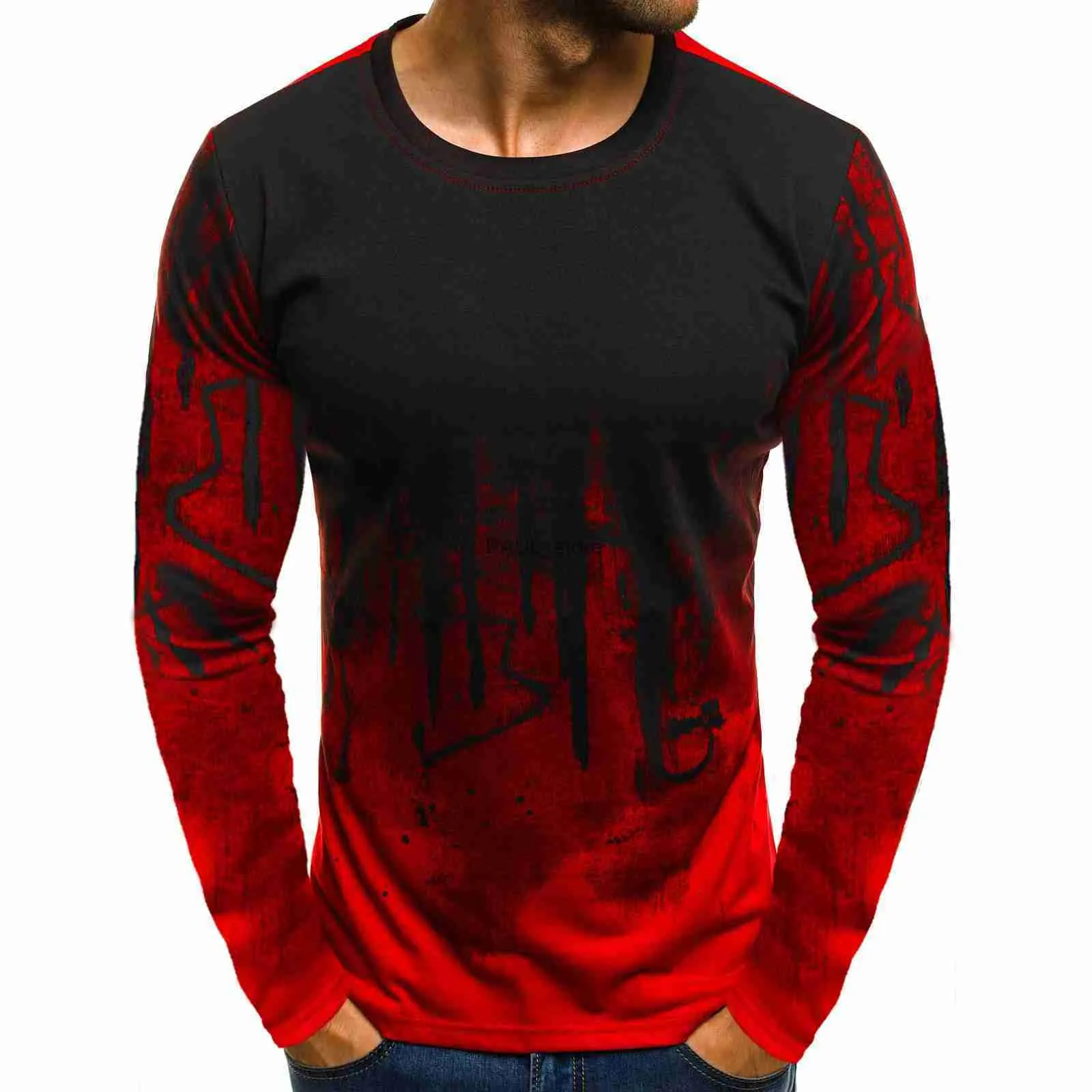 Men's T-Shirts 20213D printed T-shirt male cute casual O-neck men's T-shirt animal long-sleeved funny T-shirt fashion 2021 summer male T-shirtL2312.21