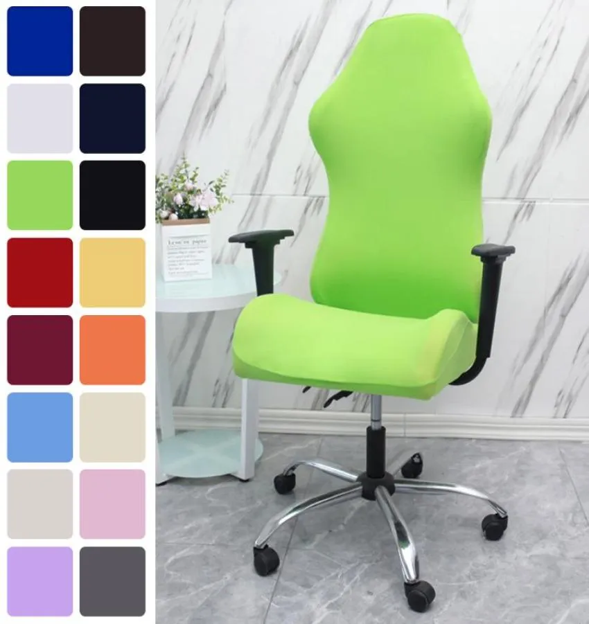 Élastique Stretch Home Club Gaming Chaise Cover Office Office Office Coupchair épaississer les slogons Protecteurs à poussière Housse de Chaise Co7344363