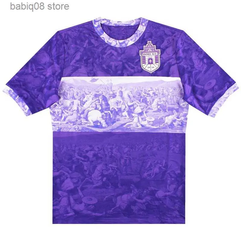 Fans Tops Tees 2023 2024 Boreale Calcio Mens Soccer Jerseys Home Purple Away White 3rd Goalkeepers Red Football Shirts Short Sleeve Uniforms
