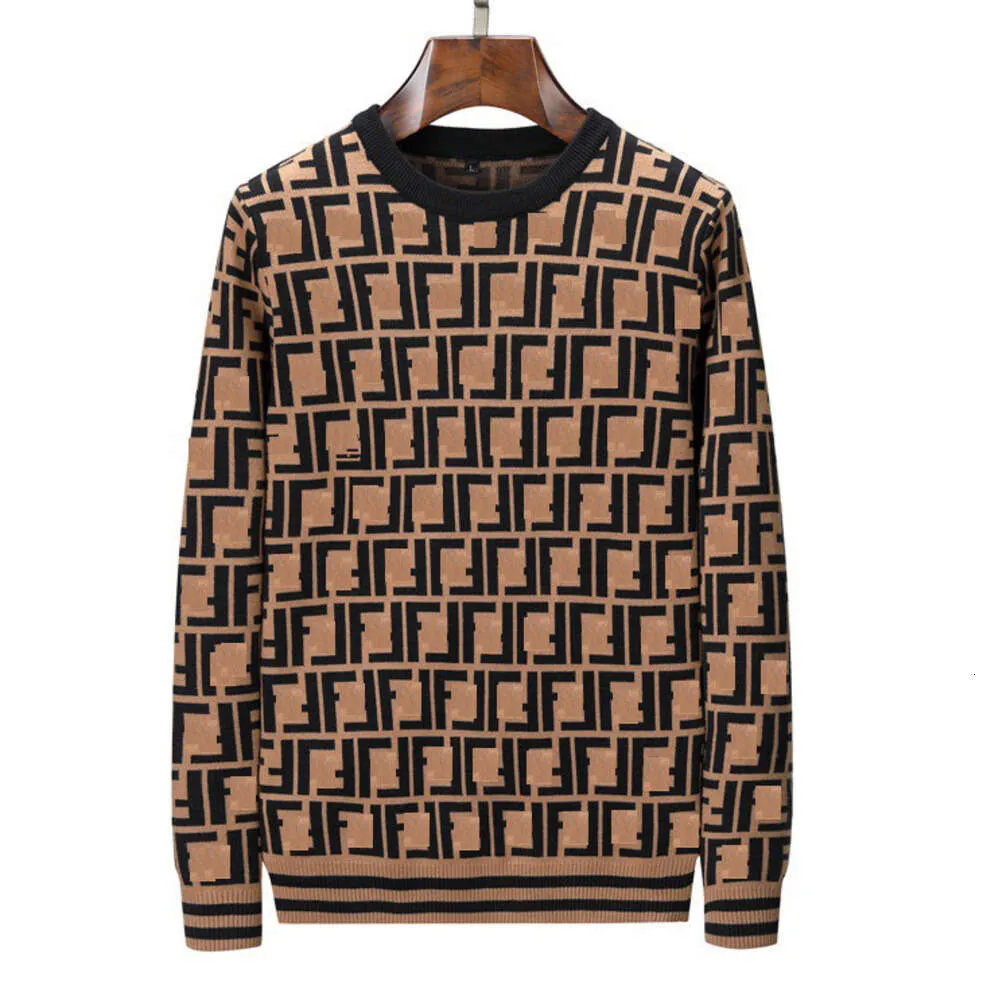 Mens Sweaters Yün harflerle yün desen renkli yuvarlak boyunlu sweatshirtler örgüler uzun sleeevs unisex outwears sıcak tepeler adam süveter m1688