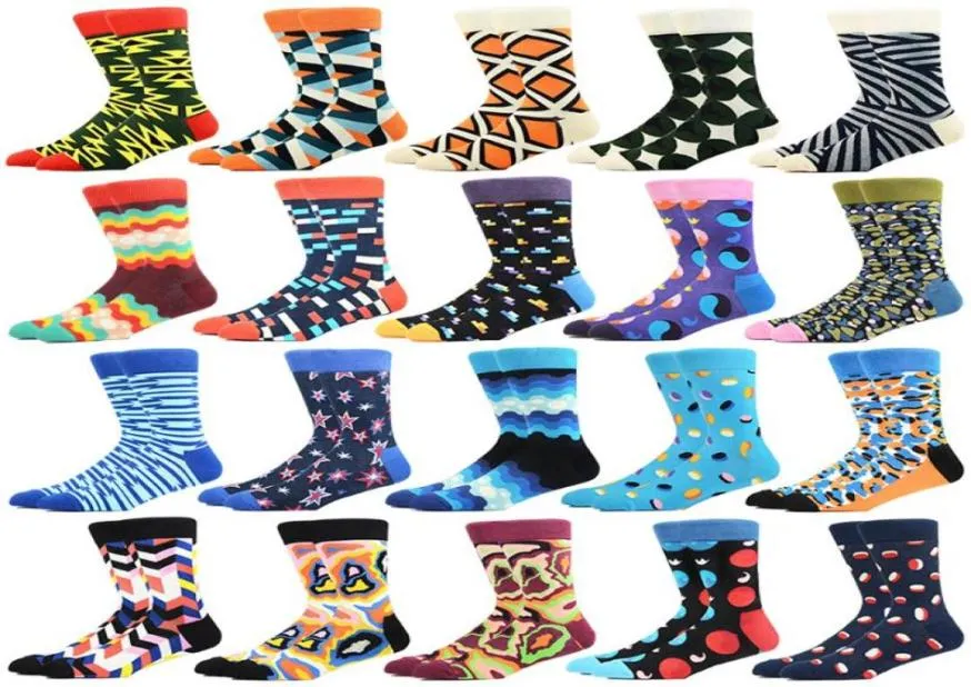 Men039S Socks Men Casual Personality Design Funny Diamond Mönster Argyle ThreeDimensional Geometric Happy Woman Big Size1979159