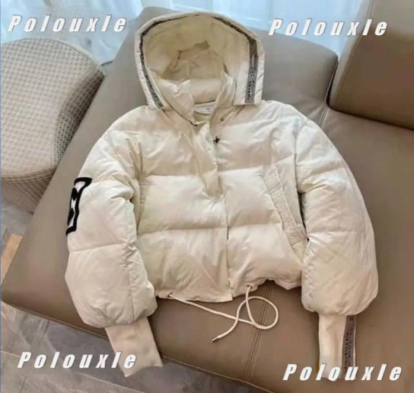 Femme Designer Channel Down JEAN Veste Automne Et Hiver Femmes Puffer Vestes Manteau Broderie C Revers À Capuche Zipper Casual Short3828792