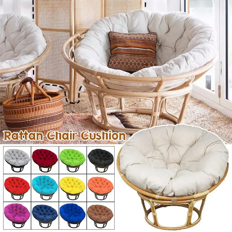 Swing Hanging Basket Seat Round Filling Cushion Rattan Chair Pad Garden Inomhus utomhus Relax Soff -kudde utan stol 231221