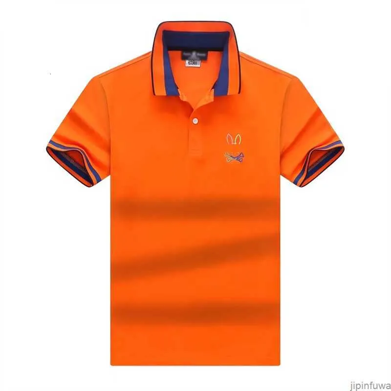 Polos męski 2023 Męskie koszulka Psycho Rabbit Polo koszulka mody projektantka czaszka Kobieta tee Casual Streetwear krótkie rękawie Wa3u