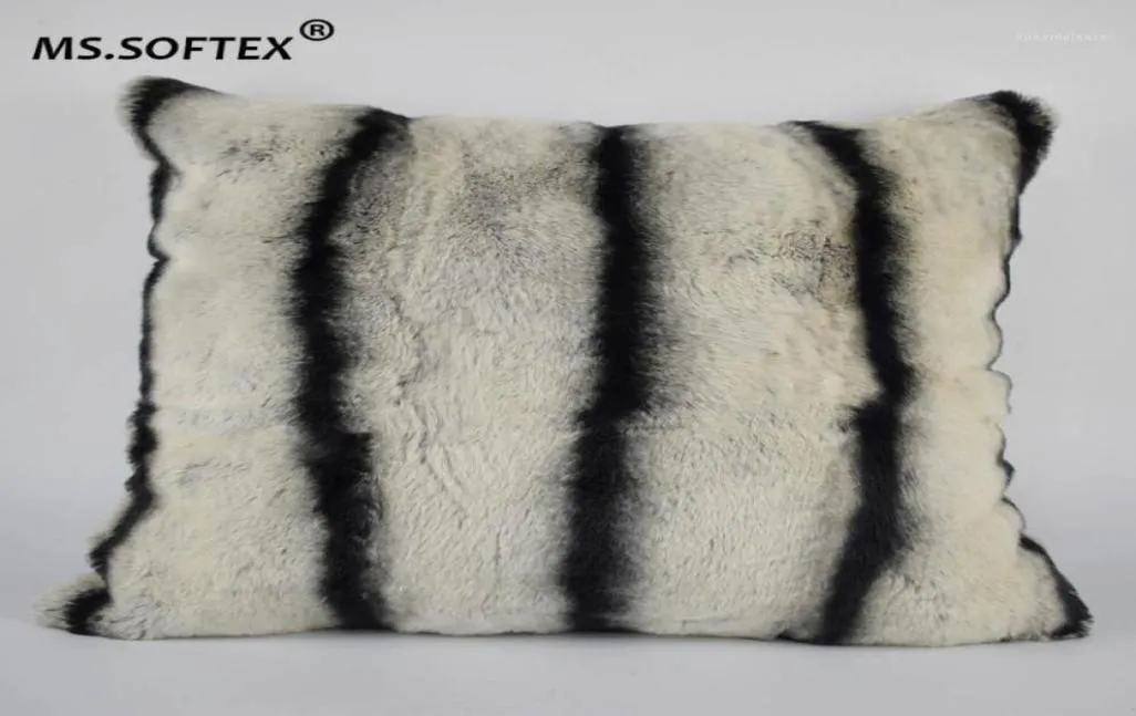 MSSOFTEX NATURAL REX FULHOW CASA CHINCHILLA Design Real Cushion Cushion Capa macia Casas Decoration14526777