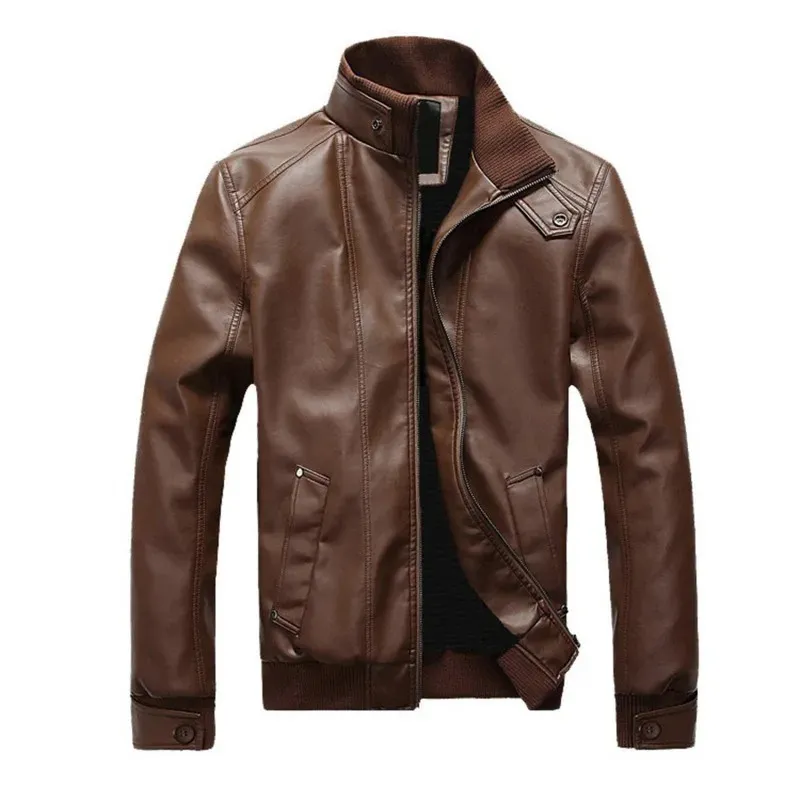 Automne hommes vestes en cuir hommes veste de haute qualité classique moto vélo Cowboy vestes mâle plus épais manteaux S-2Xl 231221