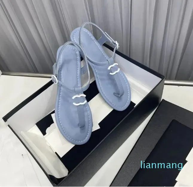 Luxury Brand Business Dress Wedding Party Leather Casual Flat heel Slippers