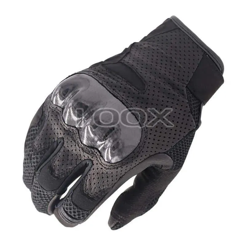 Handskar Alpine Motocross GP Racing Gloves SMX1 AIR V2 LÄDER MOTORCYCLE GLOD SOMMER BEATHABLE KORT GELS Black H1022