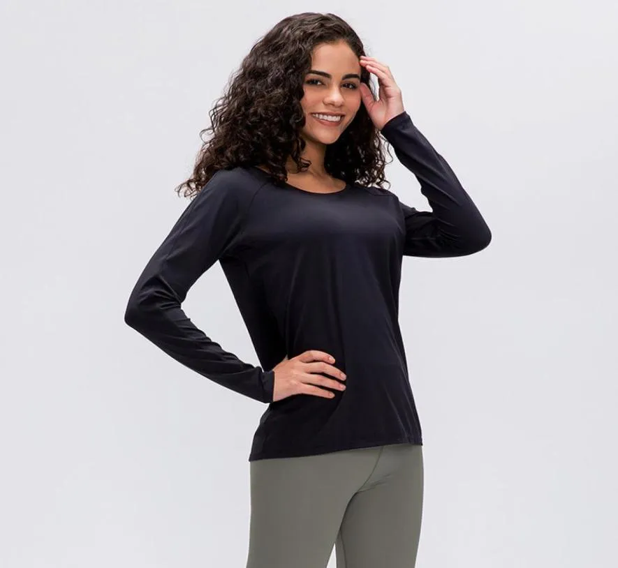 2021 New Sports Tops Gym Women Fitness T Shirt 113 Woman Long Sleeve Yoga Top Mesh Womens body-building Tops Sportwear clothes2918177
