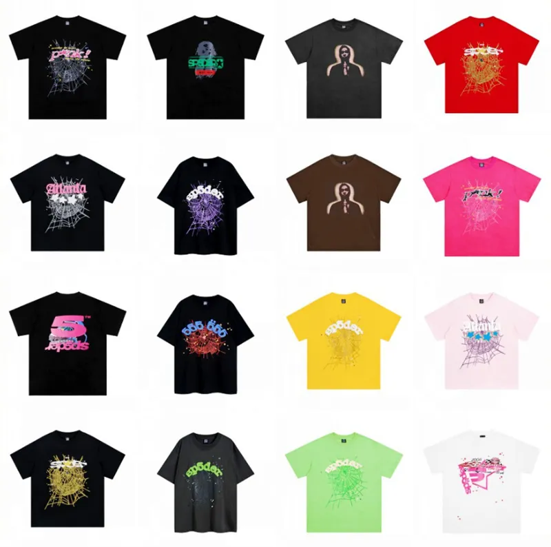 T-shirts pour hommes Summer Spider Tshirt T-shirts Mode Hommes Femmes Designers Spder T-shirts Tops à manches longues T-shirts en coton Vêtements Polos Courts Vêtements de haute qualité