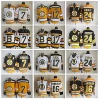 Boston Throwback Bruins Retro Hockey 24 Terry OReilly Jersey 7 Phil Esposito 16 Derek Sanderson 17 Milan Lucic Vintage Classic CCM 75th Anniversary For Sport Fans