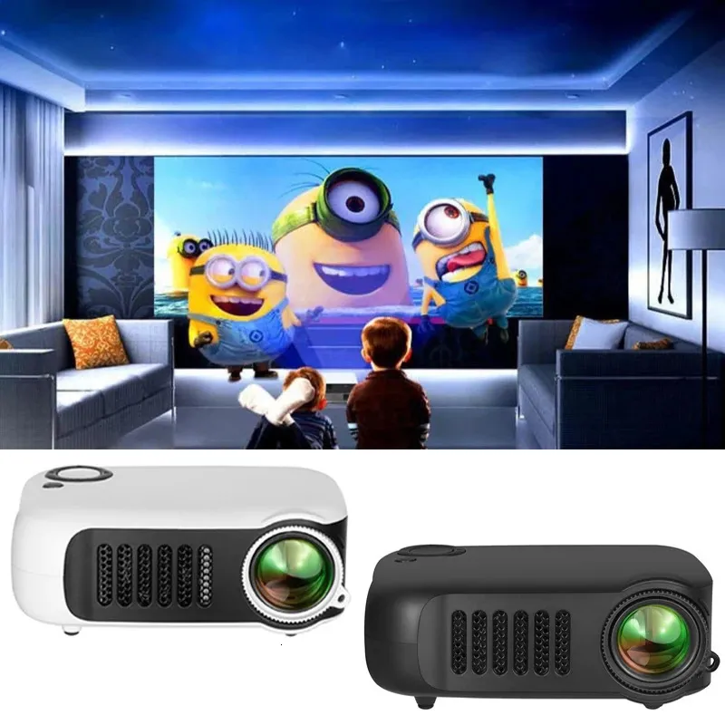 A2000 Mini LED Projector Portable Videoprojector 2000 Lumens HD ...