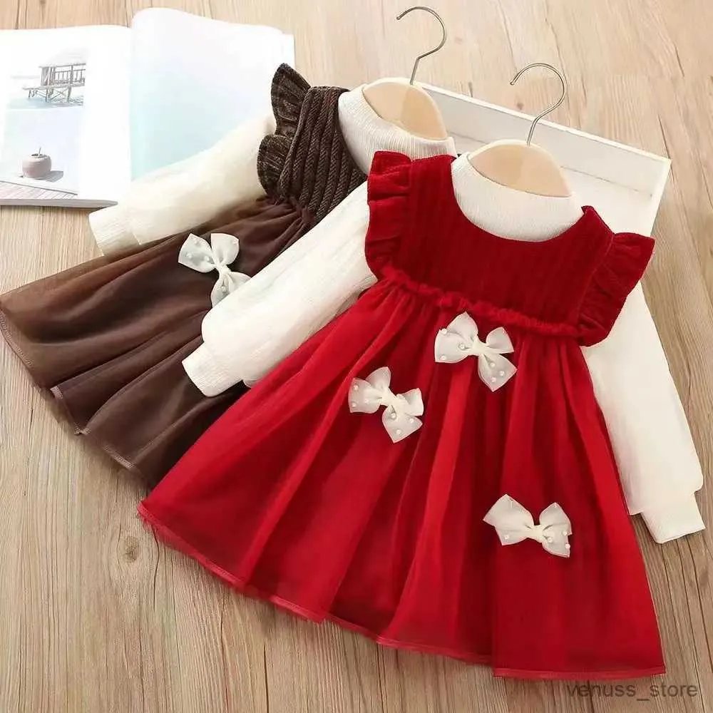 Sukienki dziewczynki 80-120 cm jesienne ubrania dla dzieci jednoczęściowy sukienka