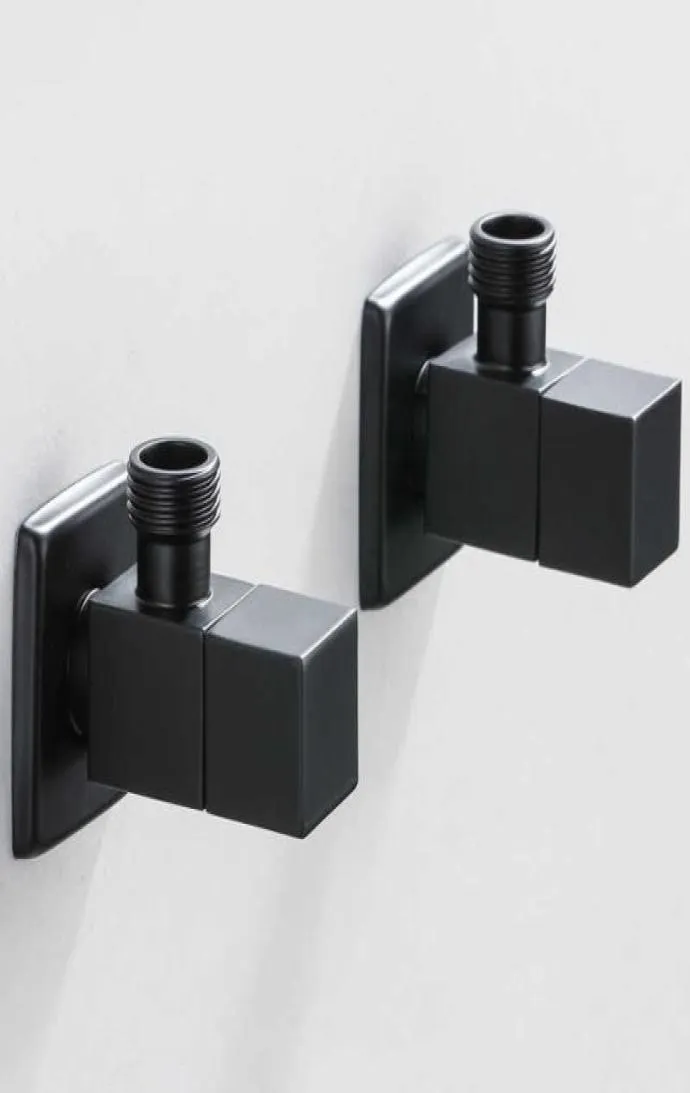 Tuqiu Angle Water Control Brus Gold Corner Bathroom Tap Water 1212 Stainless Steel Black Angle s 2107276005620