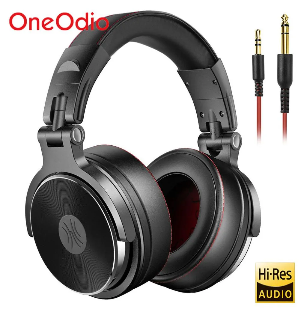 Casque de casqueur de studio filaire Oneodio Pro50 casque stéréo professionnel stéréo avec microphone sur les écouteurs du moniteur d'oreille HeadSets 3545968