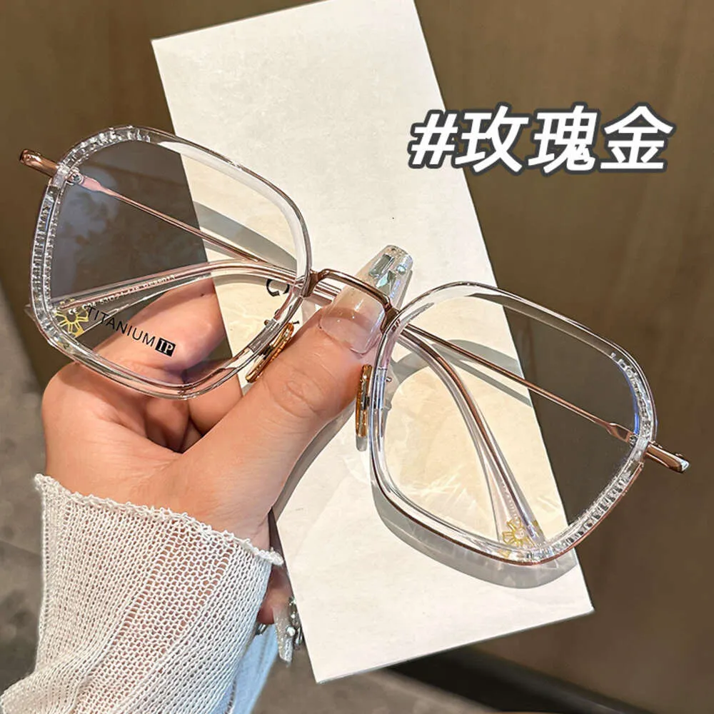 Ch Cross Sunglasses Frames Pure Titanium Polygonal Face Eyeglass