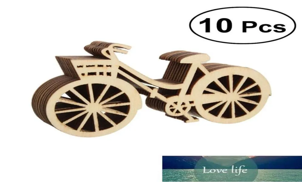 10pcs drewniany rower rowerowy wycięcie okleina plasterki rzemieślnicze ozdoby do DIY Ornament dekoracja na przyjęcie weselne 8070676