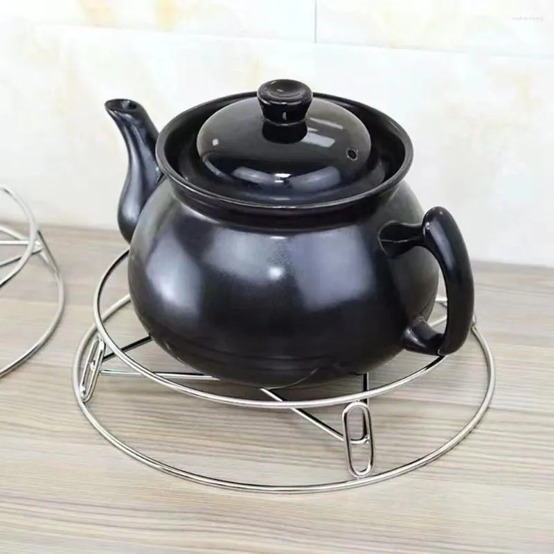 Double Boilers Wok Pot Holder Steam Rack Stand 24.5x5.2cm Wire Layer Round Rustproof Stainless Steel Waterproof 20/26cm