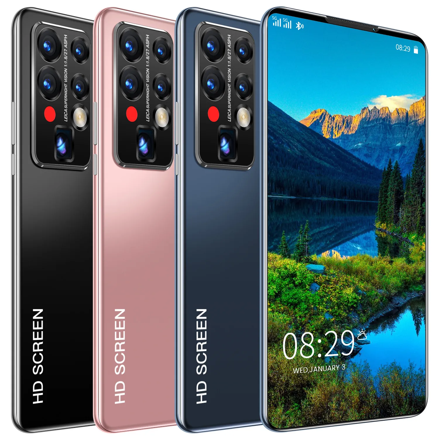 P50PRO NOVA CHEGANDO CRESSO Bordeira de 6,99 polegadas Android Smartphone Drop Drop Screen Tela Mobile Factory Desejo cabelos diretos no exterior