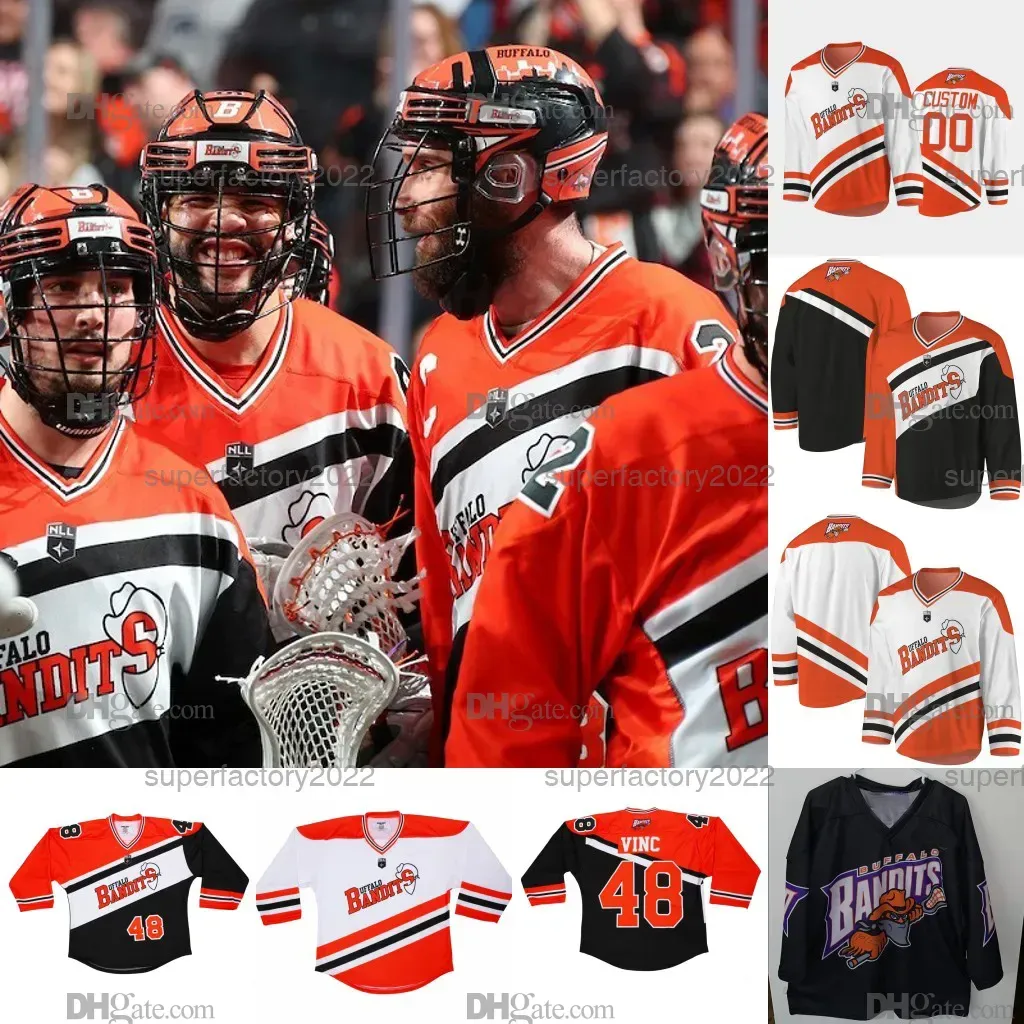  Bandits 2021 Nll Hockey Jersey Dhane Smith Steve Priolo Tehoka Nanticoke Chase Fraser Matt Vinc Josh Byrne Connor Fields