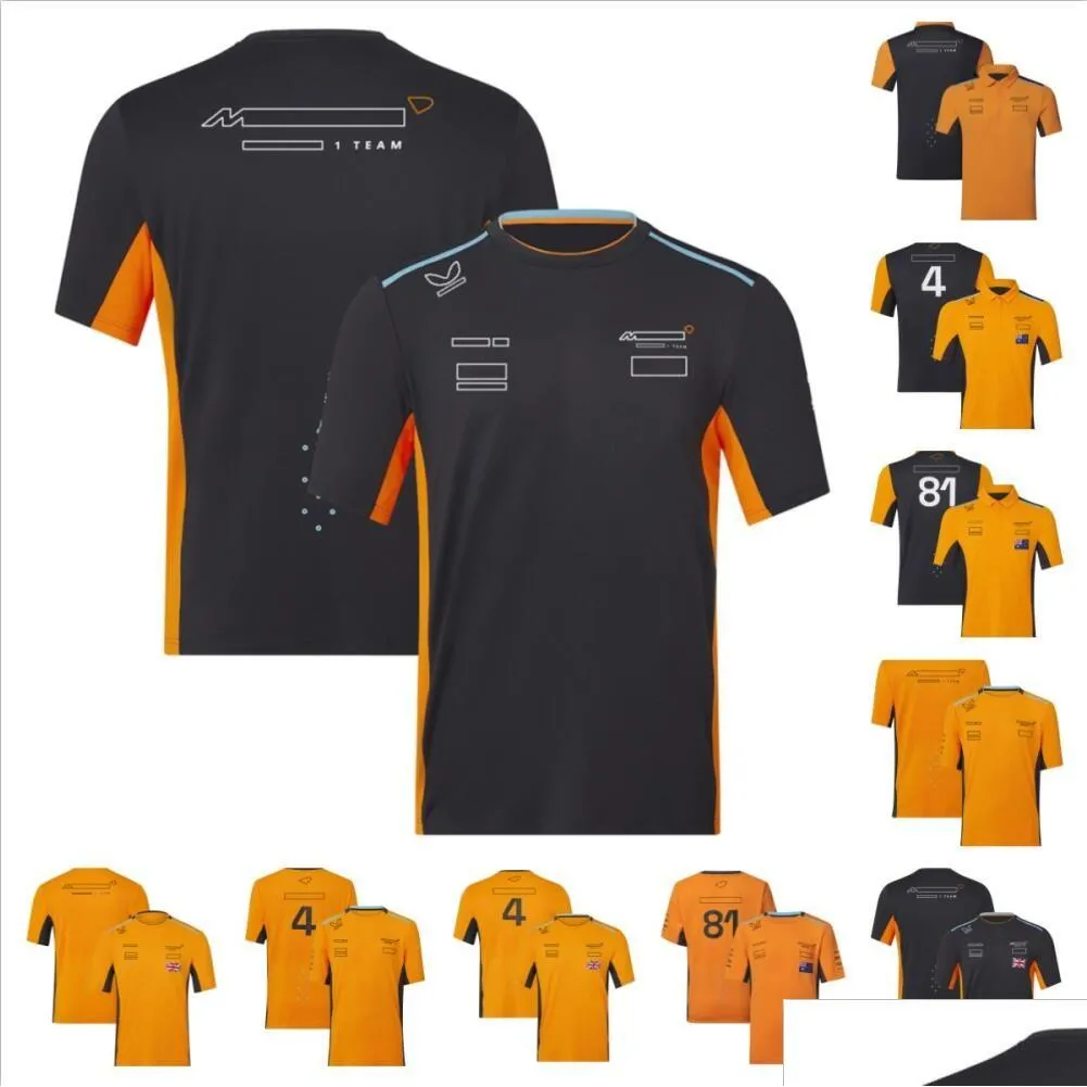 Motorfietskleding F1 Forma One Short Sleeve T-Shirt 2023 Nieuw product Team Racing Suit Crew Neck T-shirt Fan Style Youth Shirt Can Be Cust Dhal7