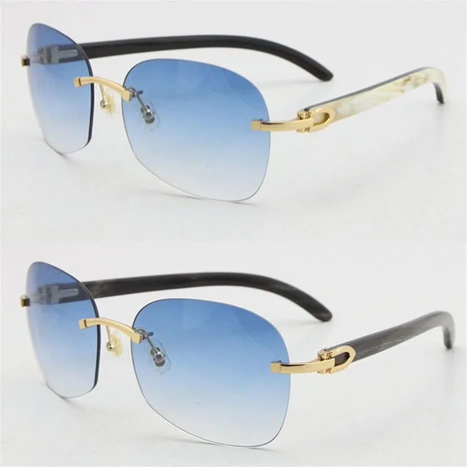 Натуральные черные солнцезащитные очки смешанного белого цвета с мраморным рогом буйвола, оригинальные солнцезащитные очки без оправы для вождения, оптовая продажа, квадратные очки 279D