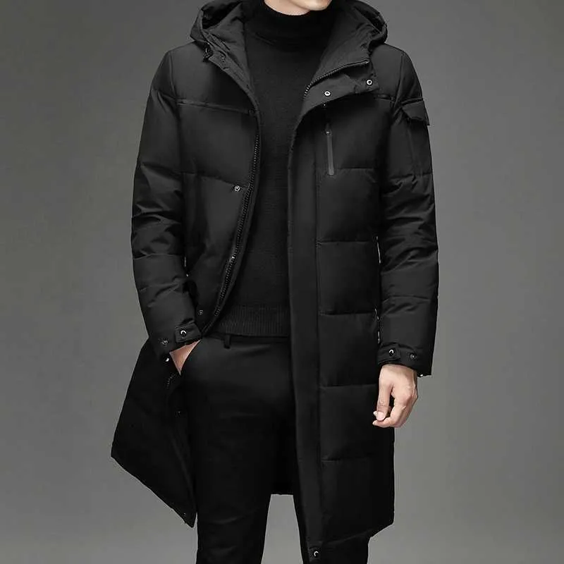 Parkas pour hommes New Fashion Men à 90% Blanc Duck Down Vestes à capuche Hiver Men Témacée chaude étanche par parvain