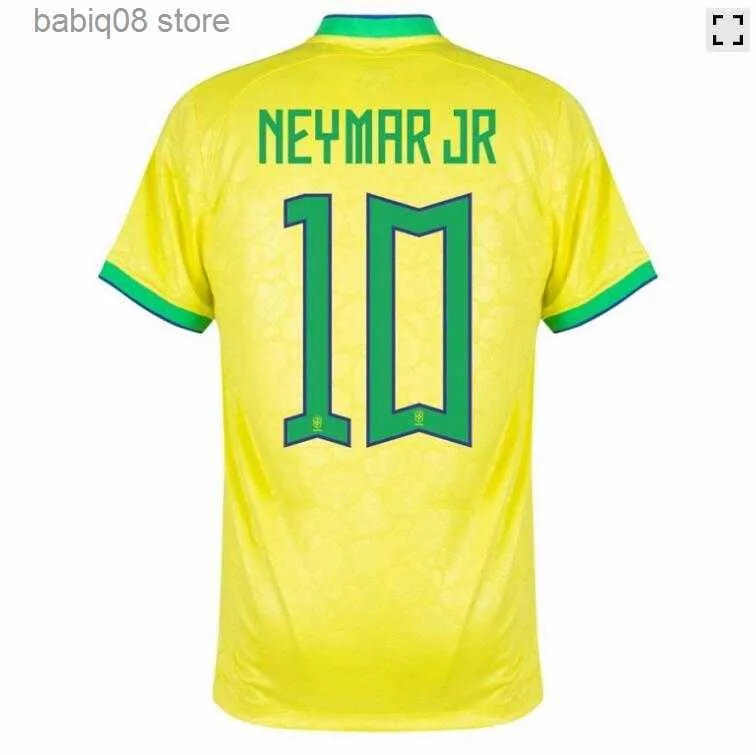 Fans toppar tees brasils 2023 fotbollströjor camiseta de futbol paqueta raphinha fotboll tröja maillots marquinhos vini jr brasil richarlison män barn kvinnan neymar
