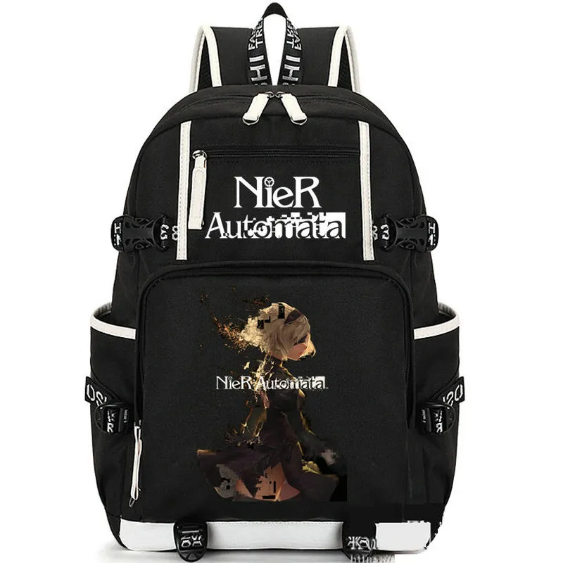 Yorha zaino nier nier automata daypack n. 2 tipi b borse scolastico pacco pacchetto di zaino con zaino casual borse da giorno per computer