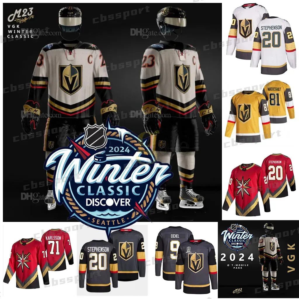 Golden Knights 2025 Winter Classic Trikot Vegas Jack Eichel Mark Stone
