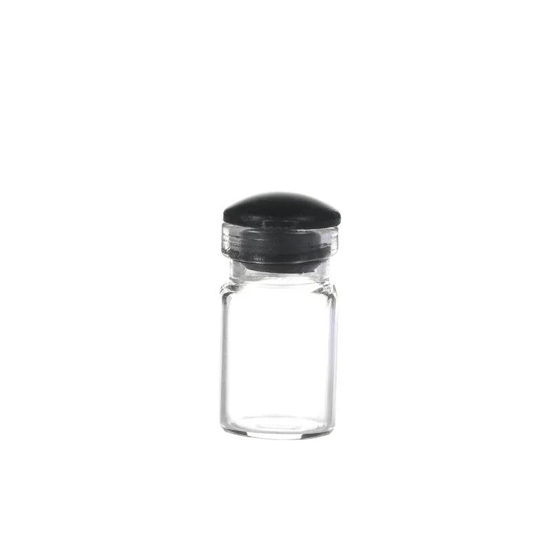 1000 x mini glasflaskor små klara flaskor 0,5 ml glasflaskor med silikonplugg för bröllop gynnar diy konst hantverk dekoration